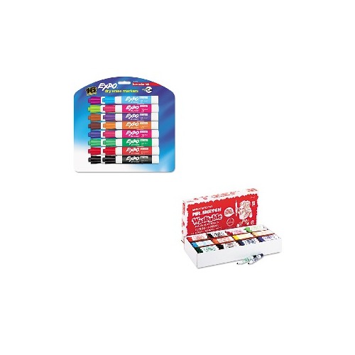 Value Kit Mr Sketch Washable Watercolor Markers San1916tl And Expo Low Odor Dry Erase Markers San81045