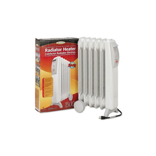 Lakewood Oil-Filled 1500W Electric Radiator Heater - LAK5500 - Shoplet.com