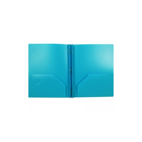 pocket plastic folder with fasteners