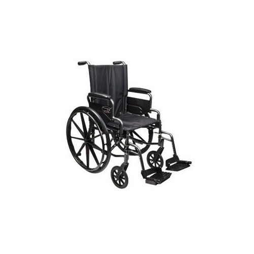 Gf Health Products Inc Traveler L4 Folding Wheelchair with Swingaway