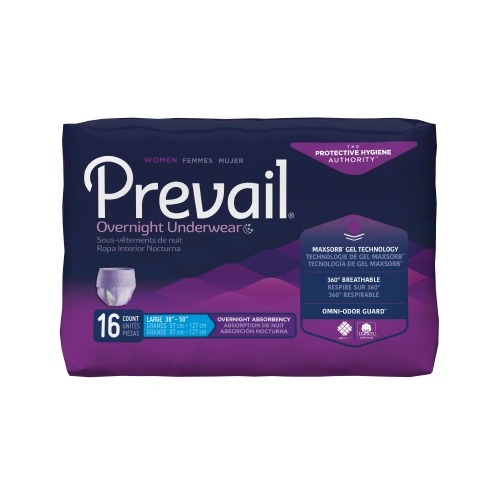 Prevail Women's Overnight Adult Absorbent Underwear Prevail® Women's