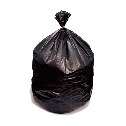 Trash Bag Heritage 7 to 10 gal. Black HDPE 8 Mic. 24 X 24 Inch Star