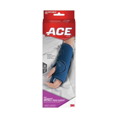 Night Wrist Brace 3M™ Ace™ Aluminum / Chromium / Nylon / Polyester