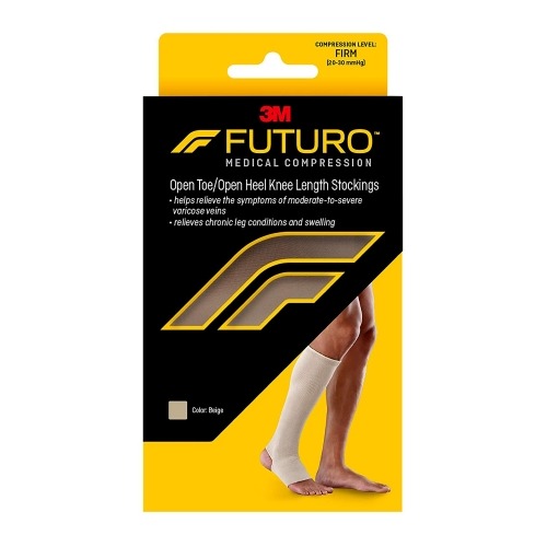 Compression Stocking 3M™ Futuro™ Knee High Medium Beige Open Toe ...