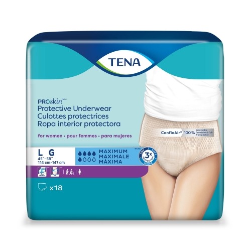 Female Adult Absorbent Underwear TENA ProSkin™ Pull On with Tear