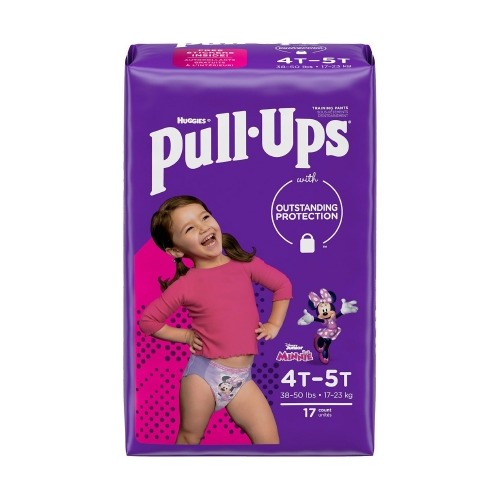 Pull-ups Learning Designs For Girls Female Toddler Training Pants Pull-Ups®  Learning Designs® for Girls Size 4T to 5T Disposable Moderate Absorbency -  1160321CS 