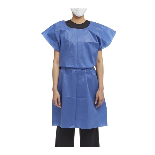Graham Medical Products Patient Exam Gown Medium / Large Blue