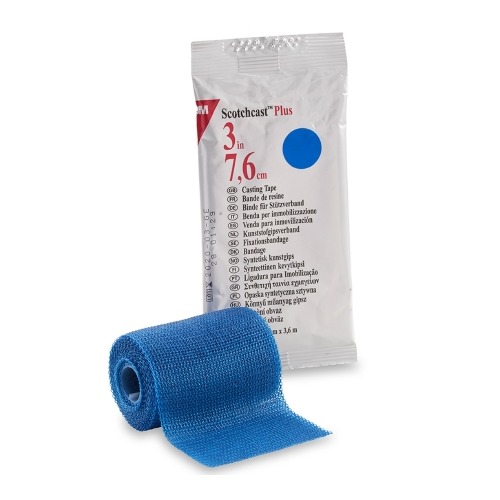 Cast Tape 3M™ Scotchcast™ Plus 3 Inch X 12 Foot Fiberglass Blue