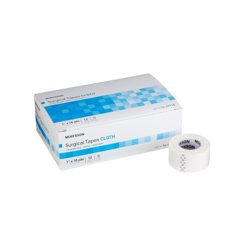 Medical Tape McKesson SilkLike Cloth 1 Inch X 10 Yard White NonSterile
