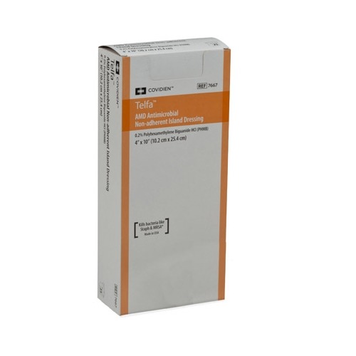 Impregnated Antimicrobial Dressing Telfa™ AMD 4 X 8 Inch PHMB