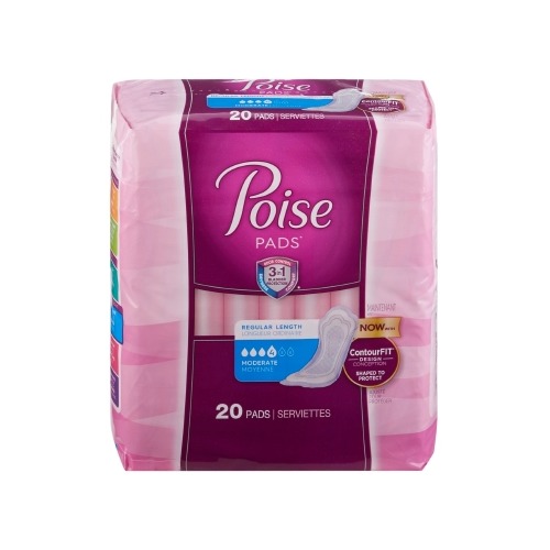 Bladder Control Pad Poise® 10.9 Inch Length Moderate Absorbency ...