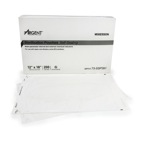 Sterilization Pouch McKesson Argent™ SureCheck® Ethylene Oxide (EO
