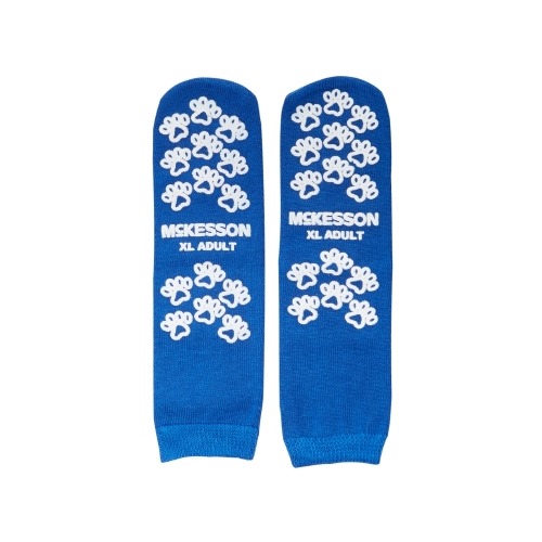 Slipper Socks McKesson Terries™ X-Large Royal Blue Above ...