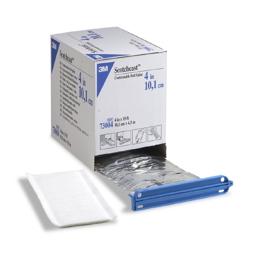 Padded Splint Roll 3M™ Scotchcast™ 4 Inch X 15 Foot Fiberglass White ...