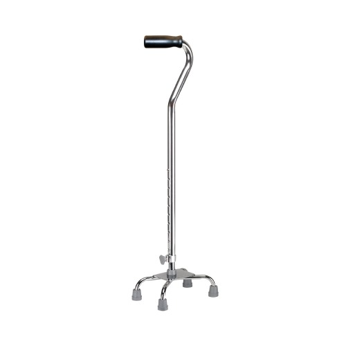 Triglide Black Folding Cane with Pivot Quad Base