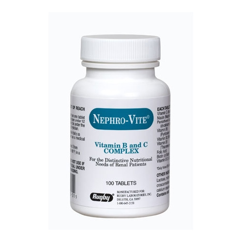 Nephro-vite Vitamin B And C Supplement Nephro-Vite 0.8 Mg Strength ...