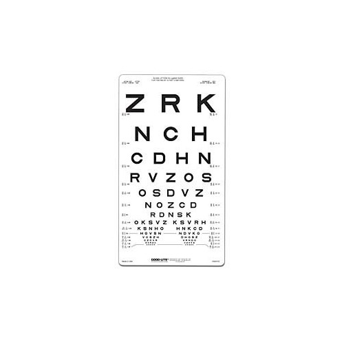 Good-lite Distance Vision Eye Chart Good-Lite® 10 Foot - MCK87352500 ...