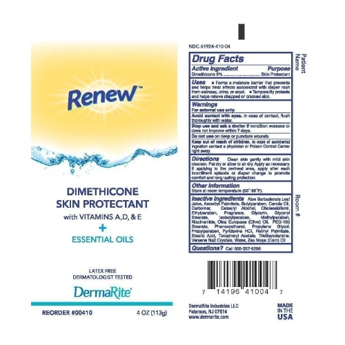 Renew Dimethicone Scented Skin Protectant Cream 4 oz. Tube 00410 1