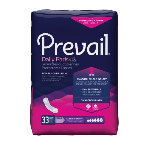 Bladder Control Pad Prevail® Daily Pads Ultimate 16 Inch Length Heavy
