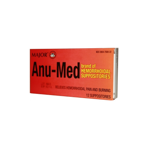 Major Pharmaceuticals Hemorrhoid Relief Anu Med Suppository Mck Shoplet Com