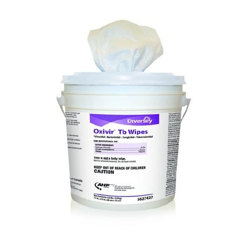 Diversey™ Oxivir® Tb Surface Disinfectant Cleaner Premoistened Alcohol Based Wipe 160 Count 6892