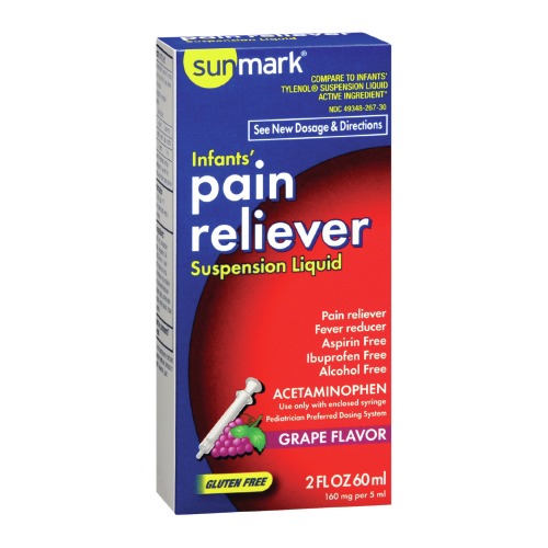 Sunmark Infants' Pain Relief sunmark® 160 mg / 5 mL Strength