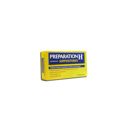 Preparation H Hemorrhoid Suppositories for Burning, Itching & Discomfort  Relief