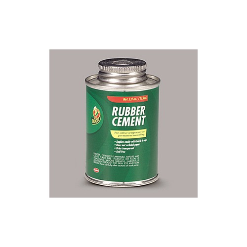 Rubber Cement, Repositionable, 4 oz