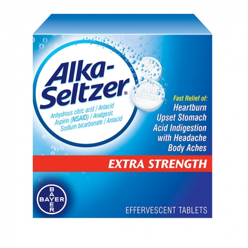 Bayer Alka-Seltzer Extra Strength Effervescent, 24 ct - MER1650056676 ...