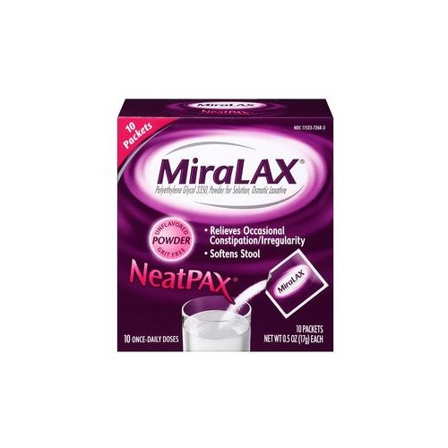 Bayer Miralax Single Dose Sachets 17 GRAMS 10 ct