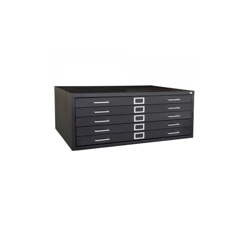 Sandusky 5 Drawer Flat File Black 24487609 MET24487609