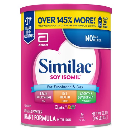 Abbott Nutrition SImilac Soy Isomil Infant Formula - ABT67699EA ...