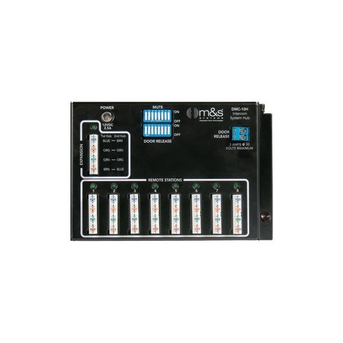 M&S SYSTEMS DMC-10H DMC10 Series Intercom System Hub - MSSDMC10H ...