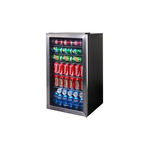 NewAir AB-1200 126-Can Drinks Chiller, Stainless Steel/ Black