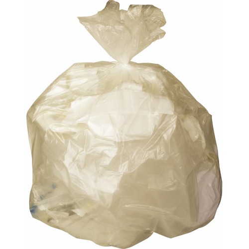 15 Gallon, 24 x 33 - 8 Micron Can Liner / Trash Bags, Clear, 1000/Case