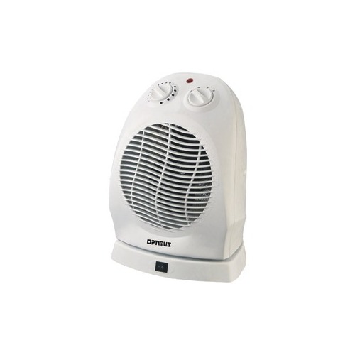 OPTIMUS H1382 Portable Oscillating Fan Heater with Thermostat