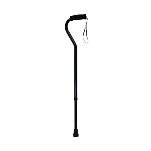 Professional Medical Imports (pmi) Offset Cane, Black PMICNOFBK