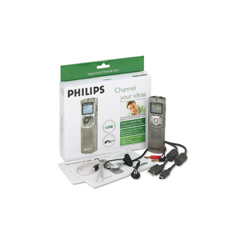 Philips Voice Tracer 7675 Voice-Activated Digital Voice Recorder PSPLFH767500B - Shoplet.com