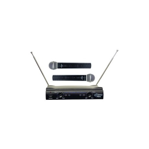 Pyle Pro r PYLE PRO PDWM2500 Dual VHF Wireless Microphone System