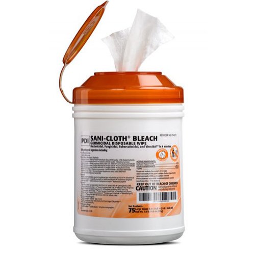 Pdi Inc. Sani-Cloth Bleach Germicidal Disposable Wipe - PYP54072 ...