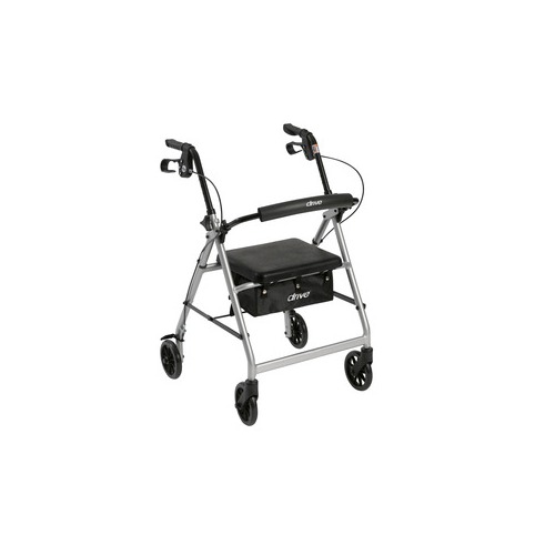 Drive Devilbiss Healthcare Walker Rollator with 6" Wheels, Fold Up