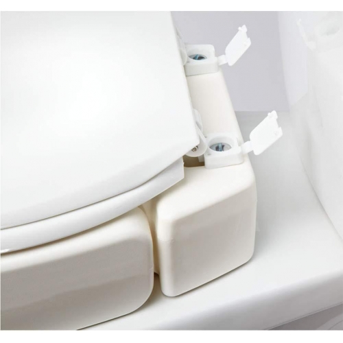 Carex Hinged Toilet Seat Riser (Elongated)