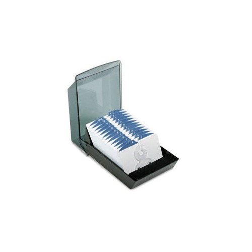 Rolodex Covered Tray Card File With 24 A Z Guides Holds 500 3 X 5 Cards ROL67037 Shoplet