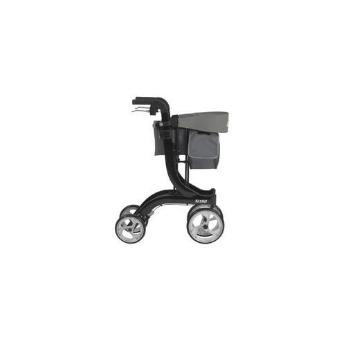 Drive Devilbiss Healthcare Nitro Euro Style Walker Rollator, Black