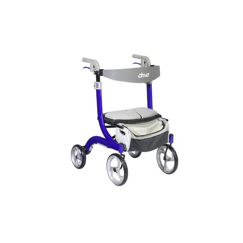 Drive Devilbiss Healthcare Nitro DLX Euro Style Walker Rollator, Sleek