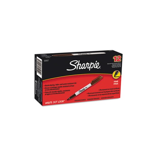 Sharpie Permanent Marker - Fine Point - Brown