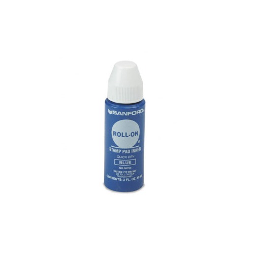 Roll-on Stamp Pad Ink - Blue