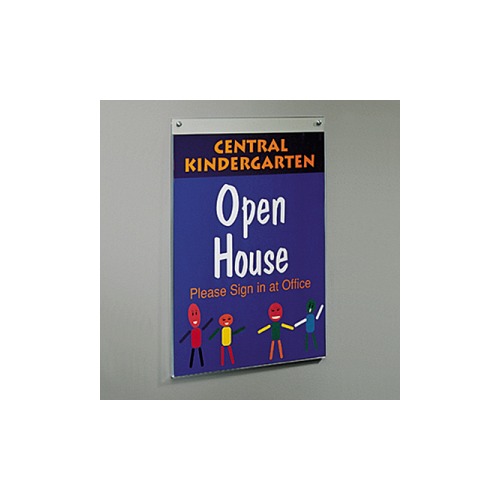 Deflecto Classic Image Wall Mount Plastic Sign Holder DEF67001