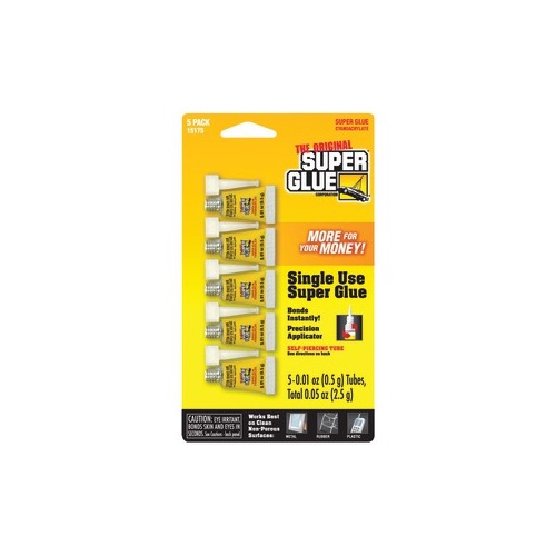 Super Glue Single Use Minis 4 Pack - Bonds Instantly with Precision  Applicators