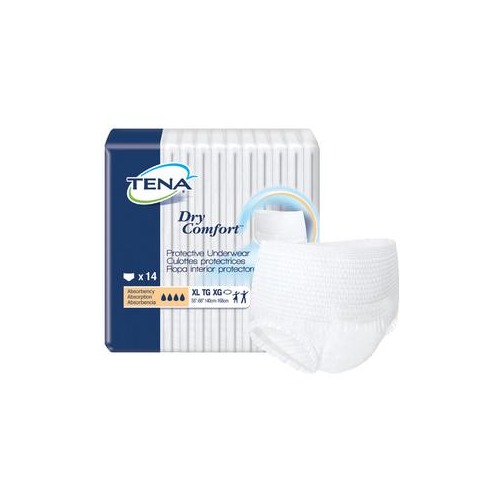 Tena Dry Comfort Protective Underwear X-Large, 55 - 66 Inch Waist ...